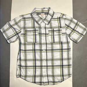 Gymboree Plaid Short Sleeve Kids Shirt Size 5/6